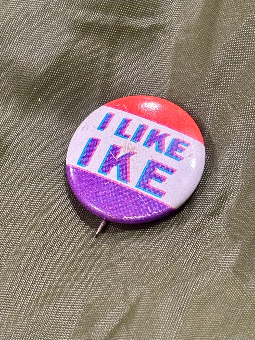 Vintage 'I Like Ike' Political Pinback - Reproduction
